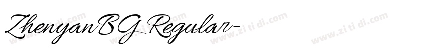 ZhenyanBG Regular字体转换